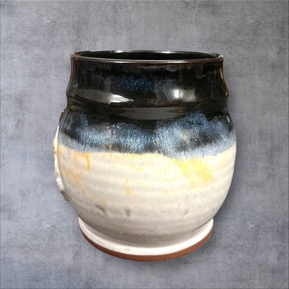 J Rae Studio Pottery Missouri State Coffee Mug Cup Drip Glazed Stoneware 12oz - Picture 6 of 12